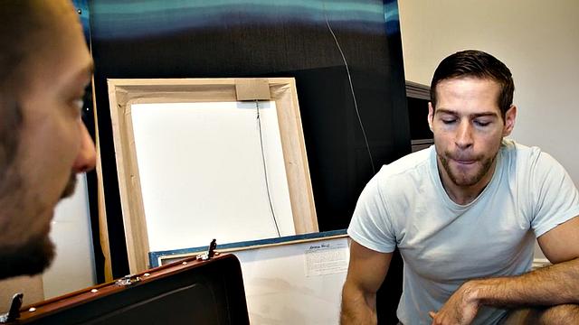 Muscular bottom sucking and riding stepbro for cum