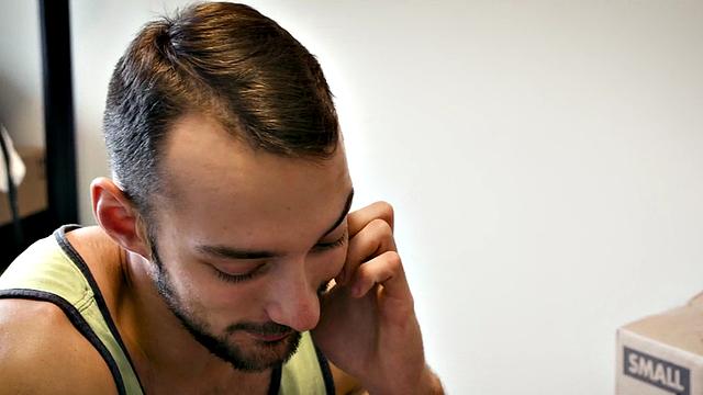 Muscular bottom sucking and riding stepbro for cum