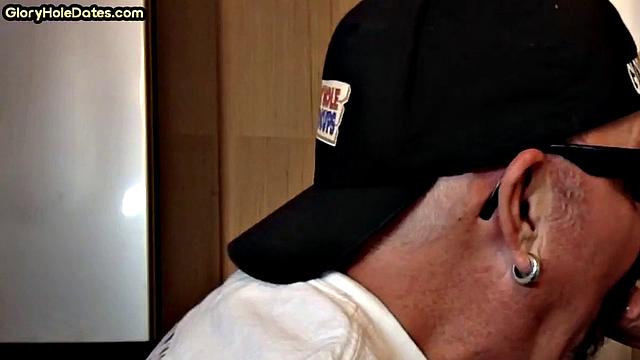 Old man caught in gloryhole