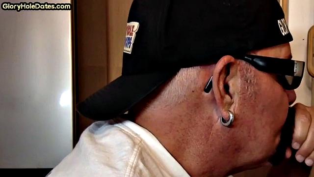 Old man caught in gloryhole