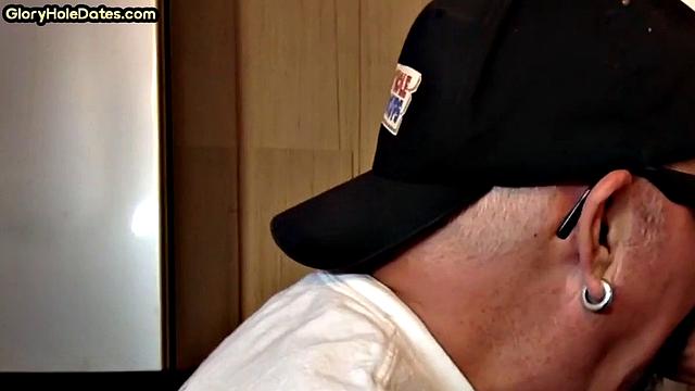 Old man caught in gloryhole