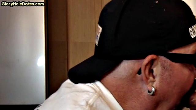 Old man caught in gloryhole