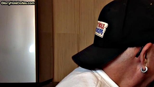 Old man caught in gloryhole