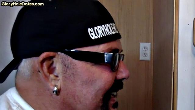 Old man caught in gloryhole