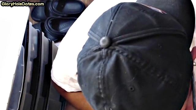 Old man caught in gloryhole