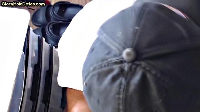 Old man caught in gloryhole