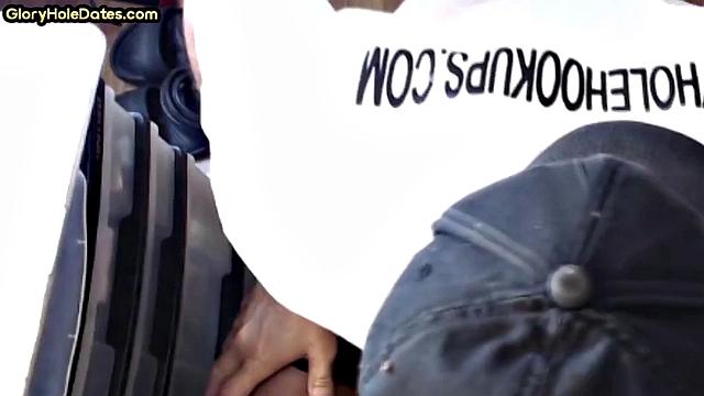 Old man caught in gloryhole