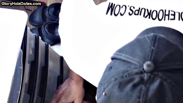 Old man caught in gloryhole