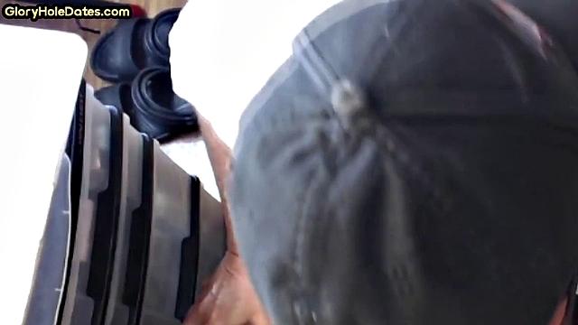 Old man caught in gloryhole