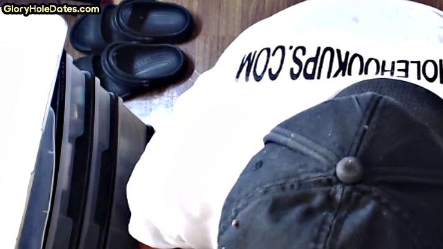 Old man caught in gloryhole