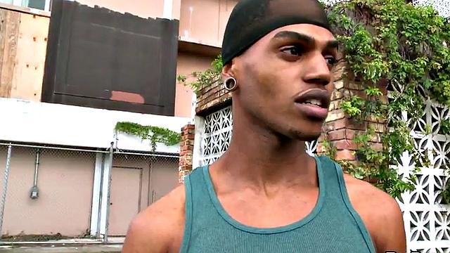 Ebony picked up and fucked after cocksucking white guy