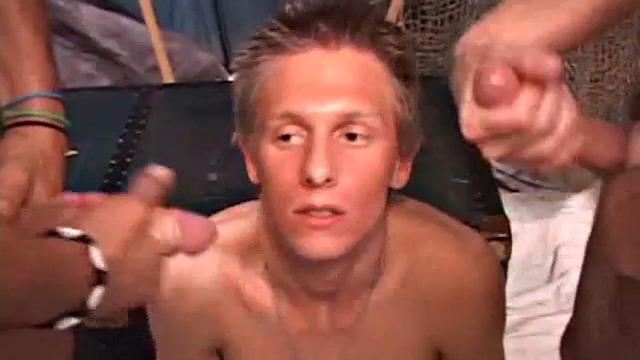 DJ, Adam Loren and Xavier Nice get naked and take turns sucking each other's. Then DJ fucks Xavier, while Xavier sucks Adam's. Adam switches with DJ for a while.