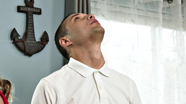 Hot MILF Lolly Dames plays with friend's big cock