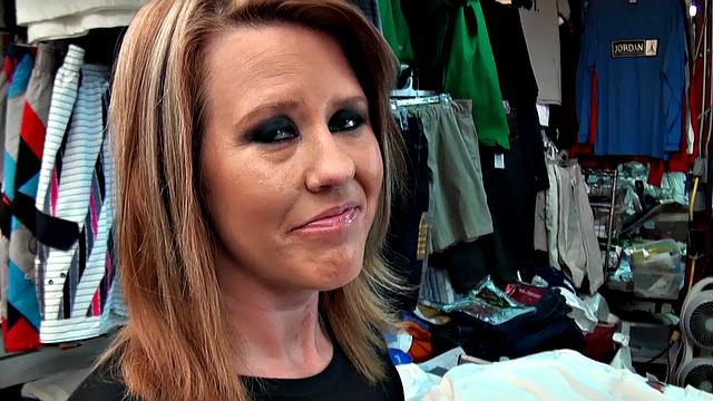 Hot mature redhead gets her big tits and tight pussy fucked in park by a lucky guy