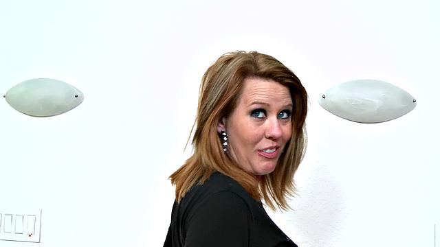 Hot mature redhead gets her big tits and tight pussy fucked in park by a lucky guy