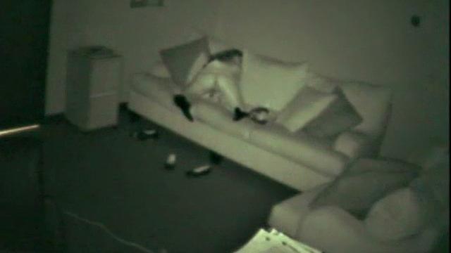 Watch this kinky teen get caught rubbing one out in the office