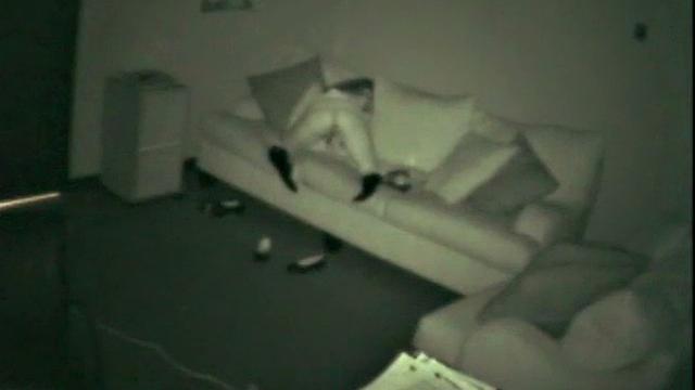 Watch this kinky teen get caught rubbing one out in the office