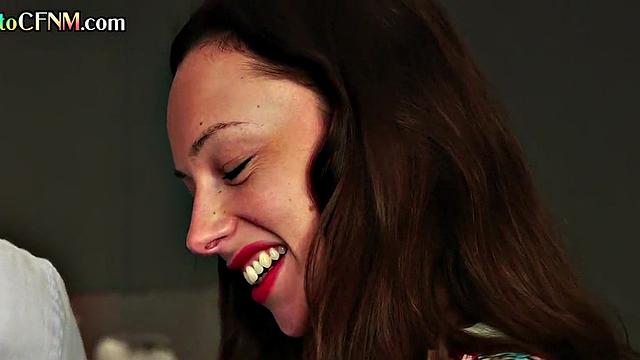 Classy British CFNM MILFS suck in group femdom action