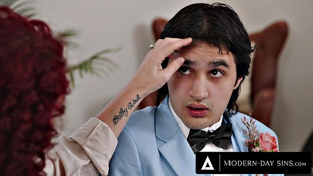 MODERN-DAY SINS - Caring Redhead MILF Kiki D'Aire Consoles Prom Boy With Her Wet Pussy