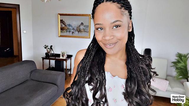 Horny girl films herself masturbating with a dildo