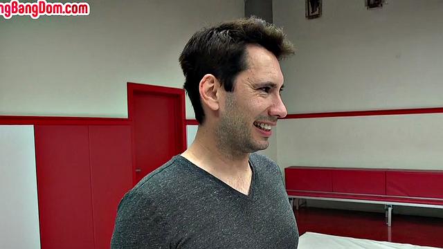 Gangbang DP MILF hardcore fucked in wrestling arena