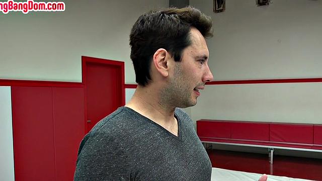 Gangbang DP MILF hardcore fucked in wrestling arena