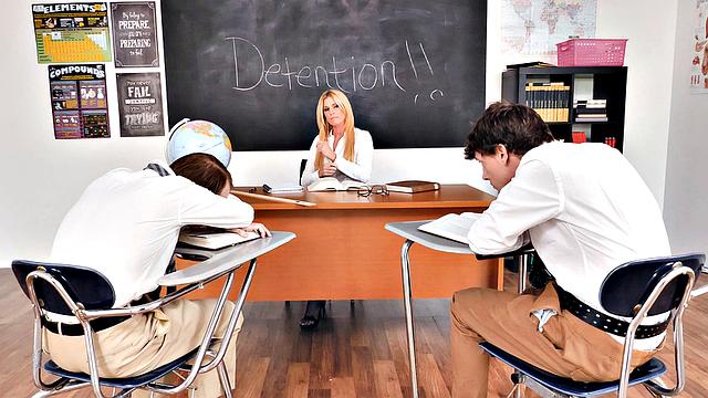 Dicked down in detention