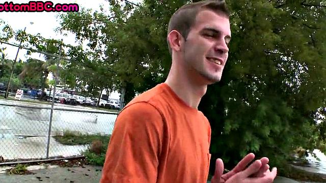 Real Ebony picked up and fucked outdoor by white