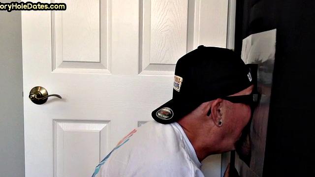 Gloryhole DILF gets nailed at home in doggystyle