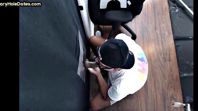 Gloryhole DILF gets nailed at home in doggystyle