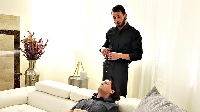 Real straight dude gets his asshole rammed by muscled jock