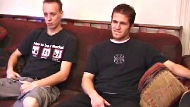 After critiquing the girls in a porn video for awhile, skater boys Roar and Alex find their hands in their pants as they get into what they're watching.