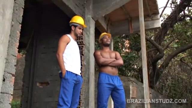 Ramon Lima and Francisco Macedo are muscular Latino construction workers. These guys are built for heavy labor and they fuck just that way. Ramon fucks Francisco as if he has nothing else to think about and Francisco is up for the challenge.
