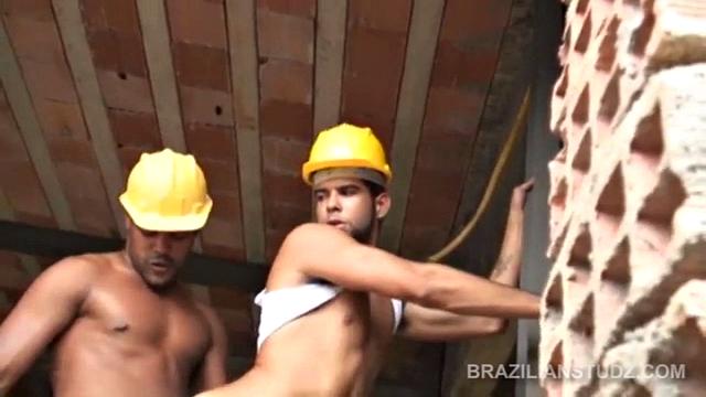 Ramon Lima and Francisco Macedo are muscular Latino construction workers. These guys are built for heavy labor and they fuck just that way. Ramon fucks Francisco as if he has nothing else to think about and Francisco is up for the challenge.