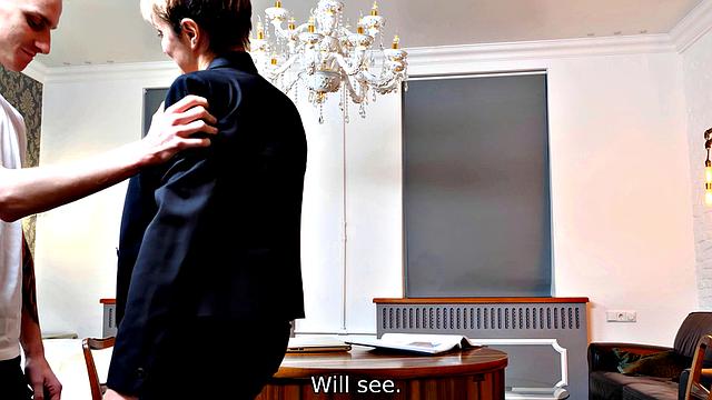 TUTOR4K. Student hides tutors glasses to have sex with her