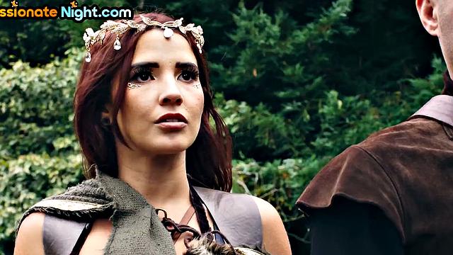 Stunning babes drilled in group sex