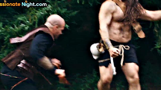 Stunning babes drilled in group sex