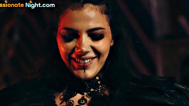 Stunning babes drilled in group sex