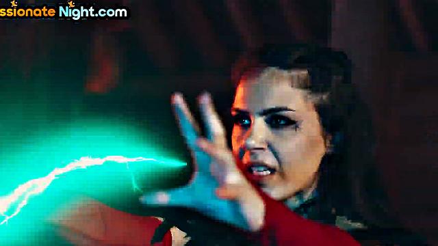 Stunning babes drilled in group sex