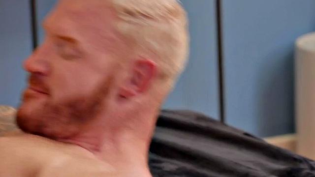 Ass fucked gay penetrated by huge tool in tight