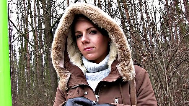 Euro Cutie Banged Outside