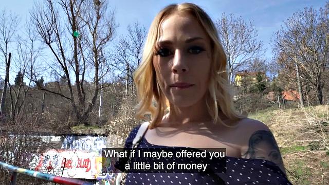 Greedy amateur first public fuck