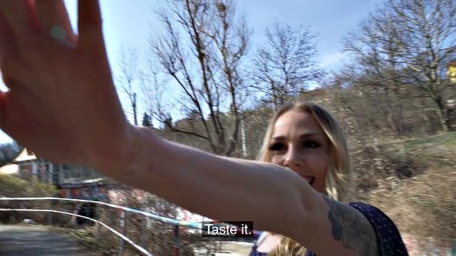 Greedy amateur first public fuck