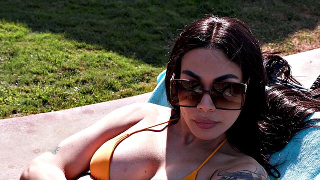 DEVILS FILM - Horny Trans Eva Maxim And Lena Moon Wildly Fuck Each Other's Buttholes