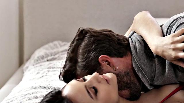 Nympho babysitter fucked after gagging on cock