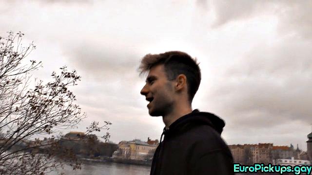 Pulled wanking stranger's cock