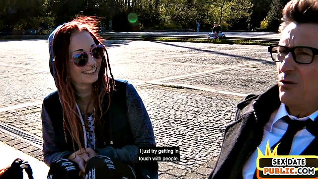 German alt slut picked up and fucked on the casting