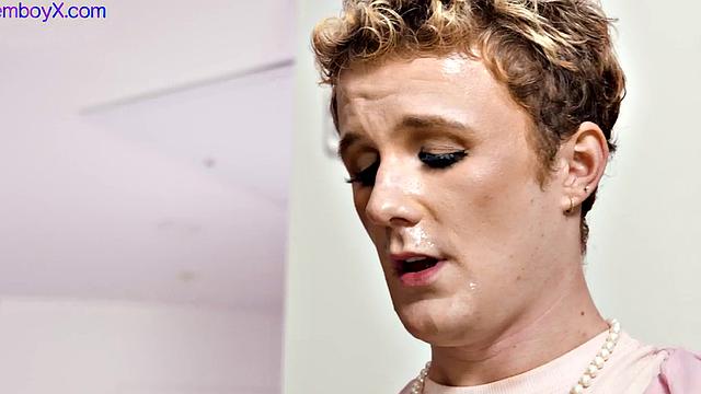 3some with femboys barebacked by jock in their 21-year-old asses