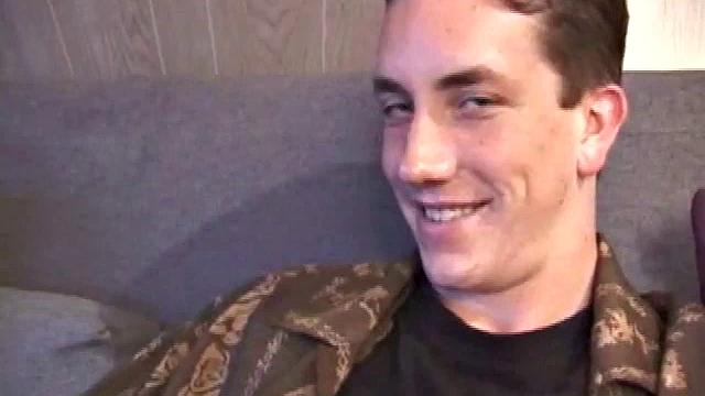 Derek lets us watch as he takes don his pants and starts stroking his cock. He edges himself several times before shooting all over his stomach.