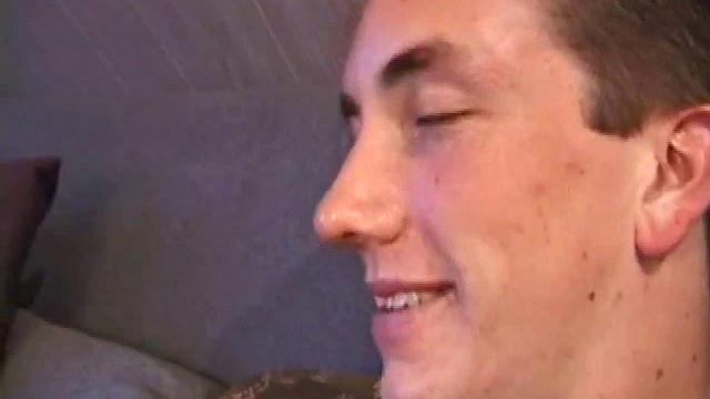 Derek lets us watch as he takes don his pants and starts stroking his cock. He edges himself several times before shooting all over his stomach.